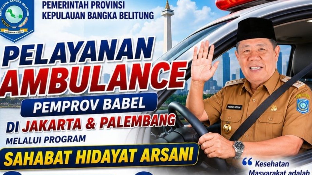Pemerintah Provinsi Kepulauan Babel meluncurkan program ambulans gratis 24 jam bagi perantau di Jakarta dan Palembang, memastikan pelayanan kesehatan prima bagi warga Babel.