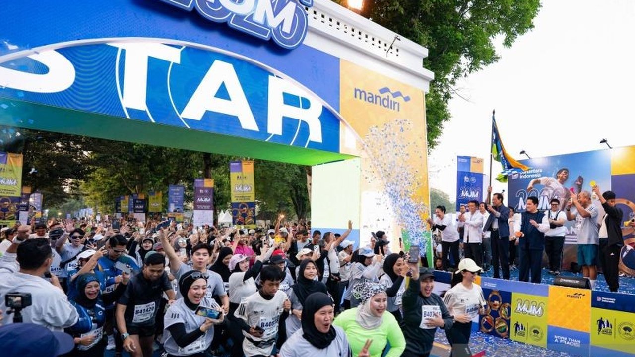 Menpora Erick Thohir menyebut Mandiri Jogja Marathon sebagai ajang sport tourism strategis untuk memperkuat ekonomi daerah dan pariwisata, khususnya di Yogyakarta.