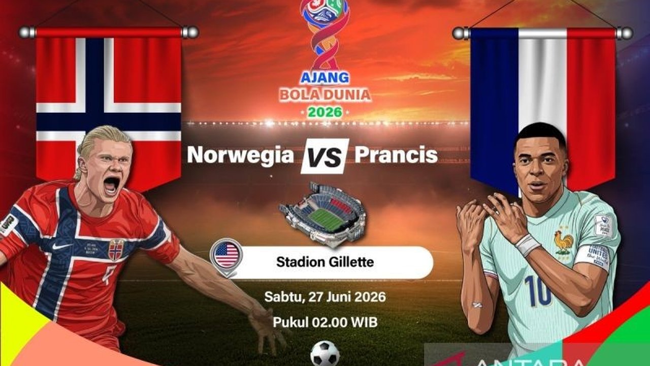 Simak detail susunan pemain Norwegia vs Prancis yang akan bertanding di laga penentu Grup I Piala Dunia 2026. Siapa yang akan melaju sebagai juara grup dan mengamankan tiket ke babak 32 besar?
