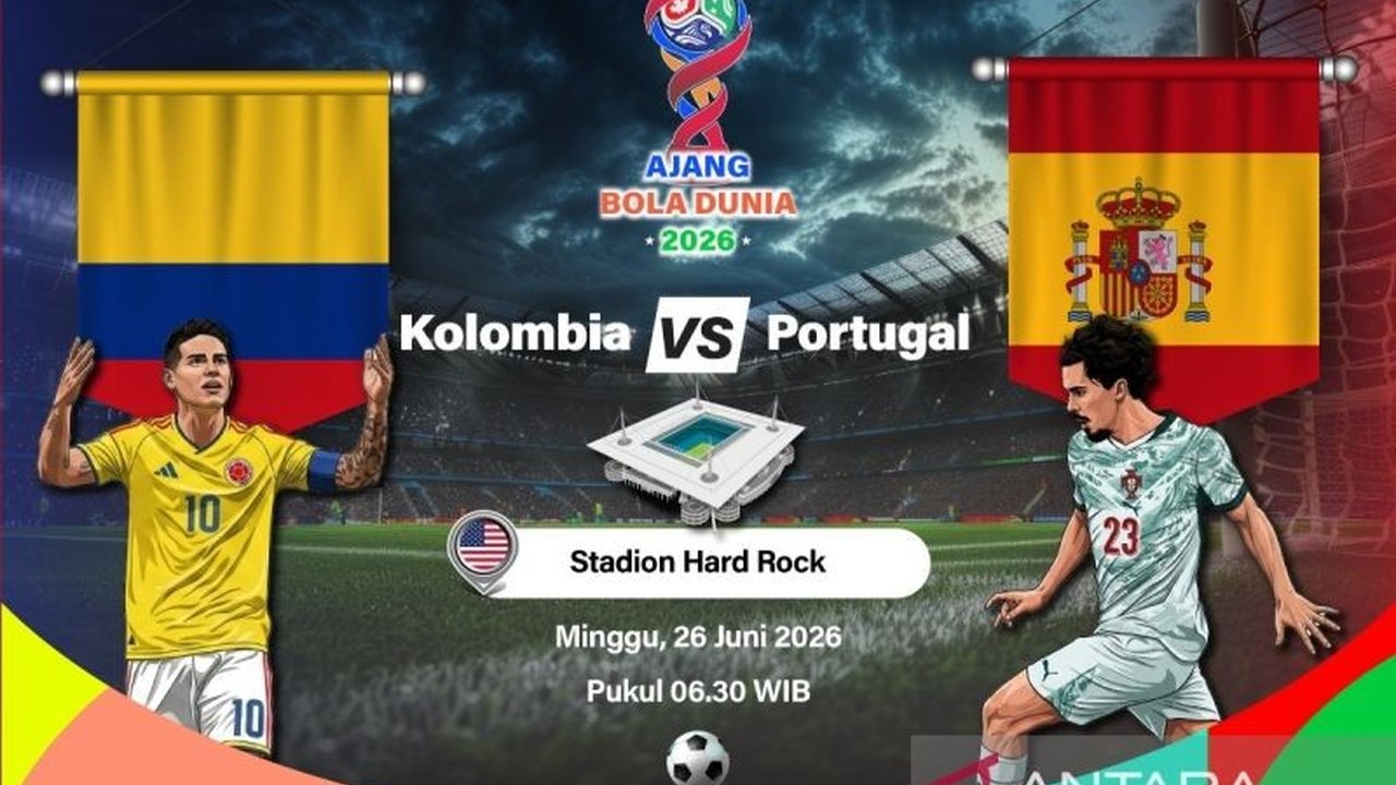 Susunan Pemain Kolombia vs Portugal: Ronaldo Tetap Andalan di Laga Penentuan Grup K Piala Dunia 2026