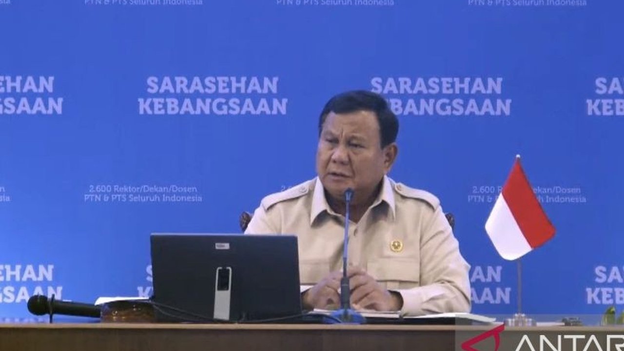 Presiden Prabowo Terima Usulan Akademisi di Penutupan Sarasehan Kebangsaan KSTI