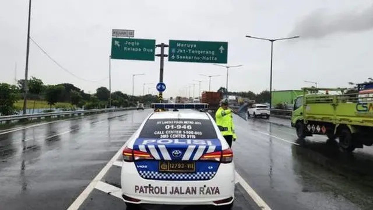 Ilustrasi ruas Tol Joglo. (Foto: Akun X TMC Polda Metro Jaya).