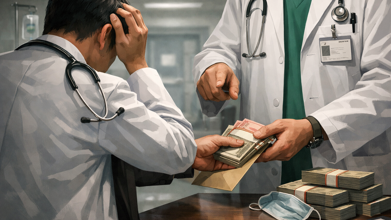 Ilustrasi Perundungan dan Pemerasan Dokter oleh Senior