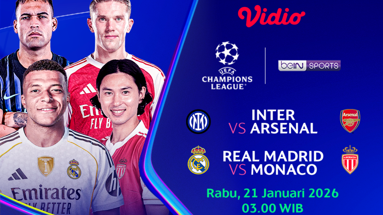 Saksikan Live Streaming Liga Champions 2025/26 Pekan Ke-7, Tayang di Vidio