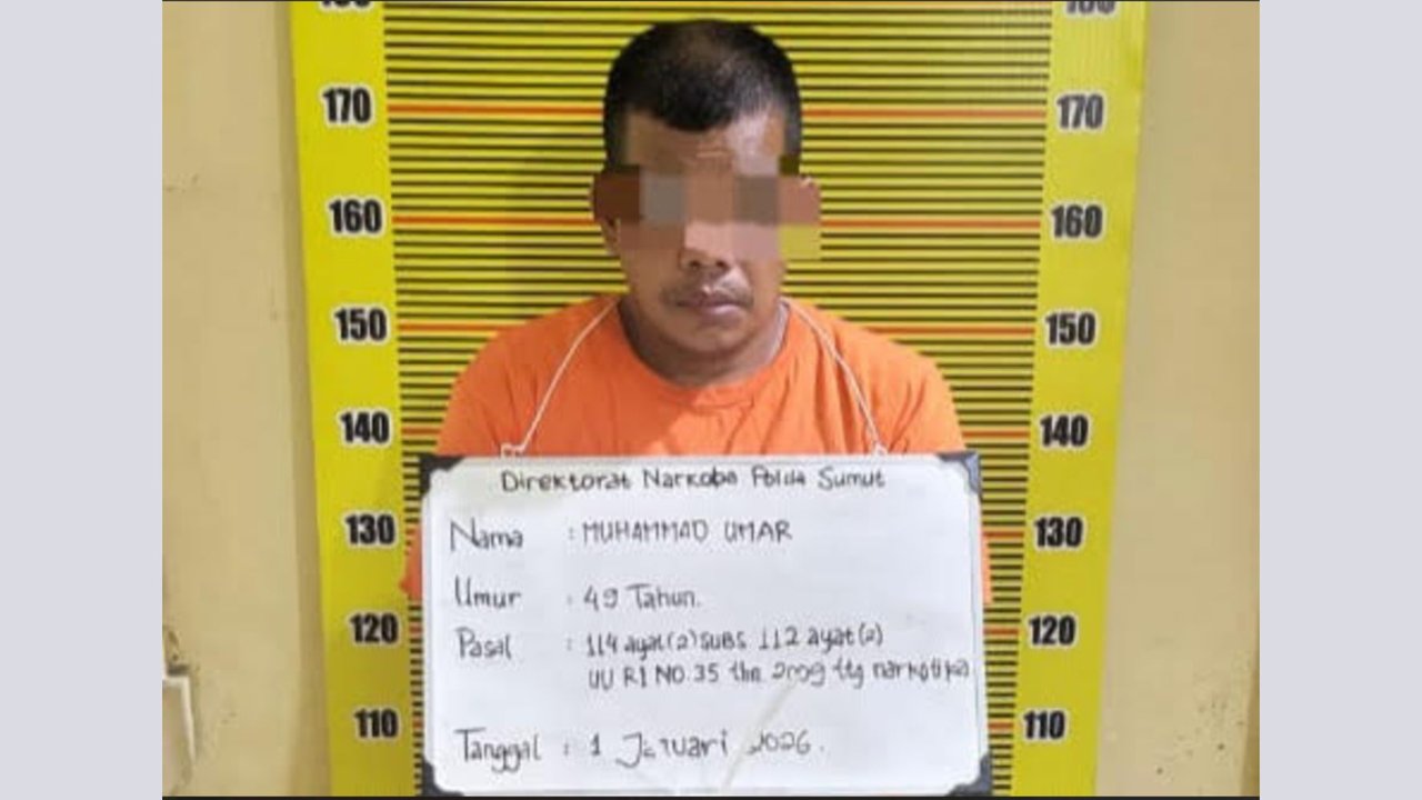 Polda Sumut Ungkap Peredaran 5 Kilogram Sabu di Jalur Lintas Sumatra