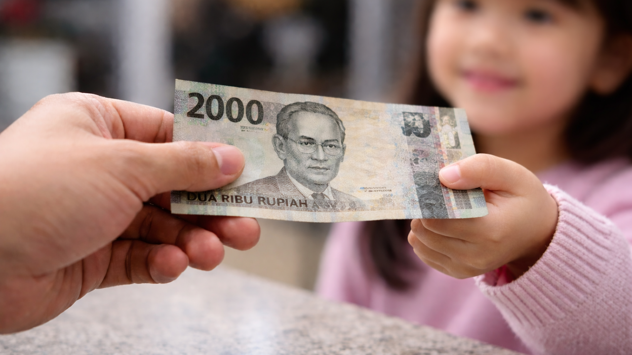 ilustrasi iming-iming uang 2000