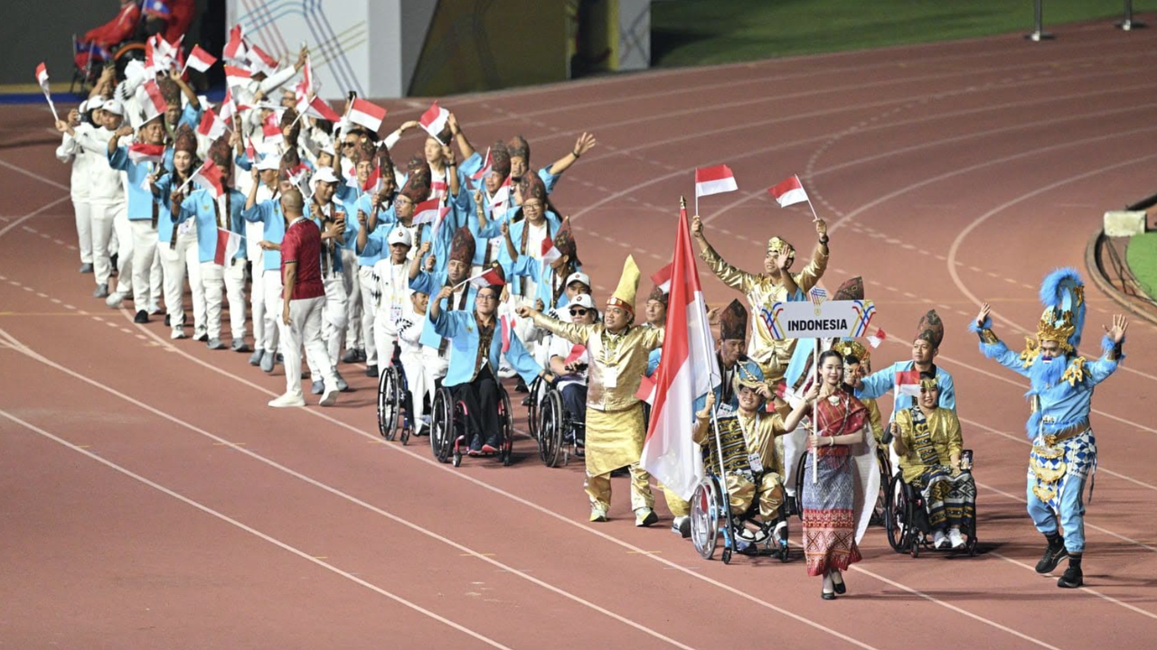 Kontingen Indonesia Disambut Meriah di Pembukaan ASEAN Para Games 2025