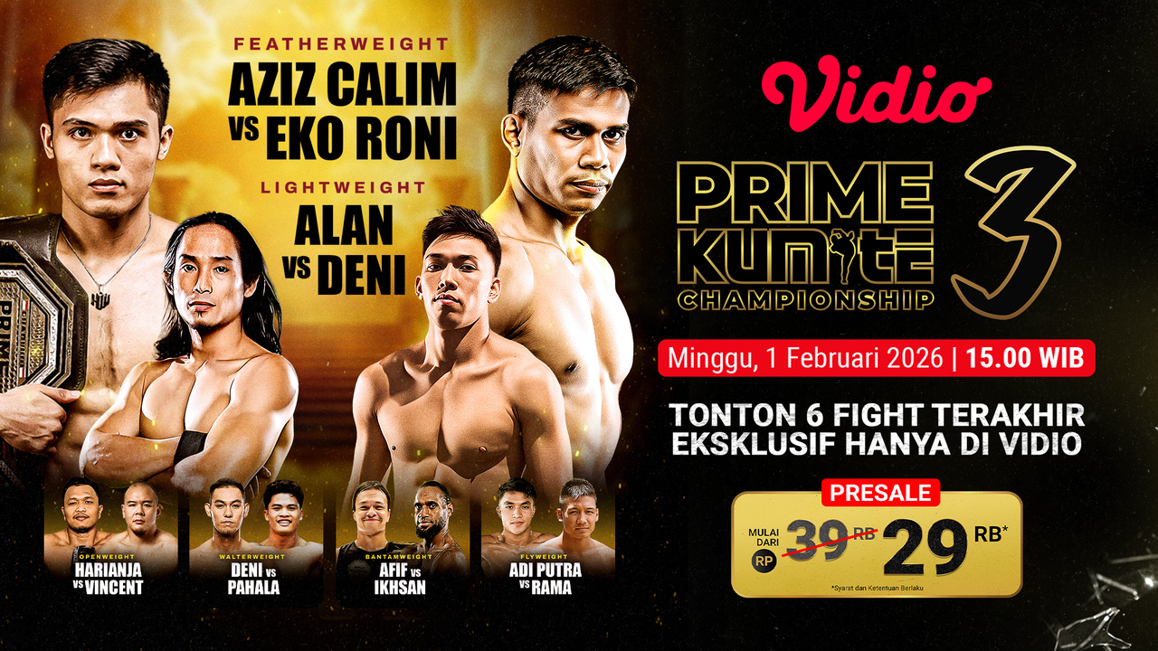 Saksikan Live Streaming Prime Kumite Championship 3, Eksklusif di Vidio