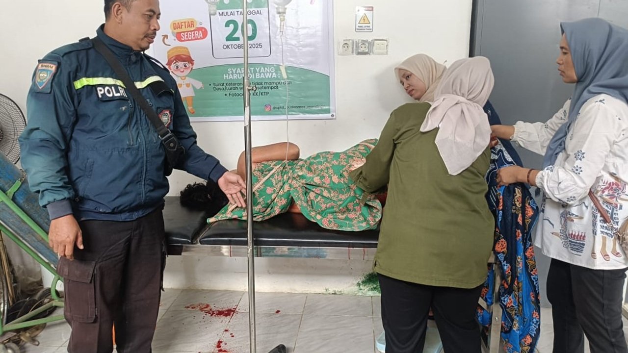 Bersimbah Darah, IRT di OKU Kabur ke Rumah Kades usai Ditikam Suami