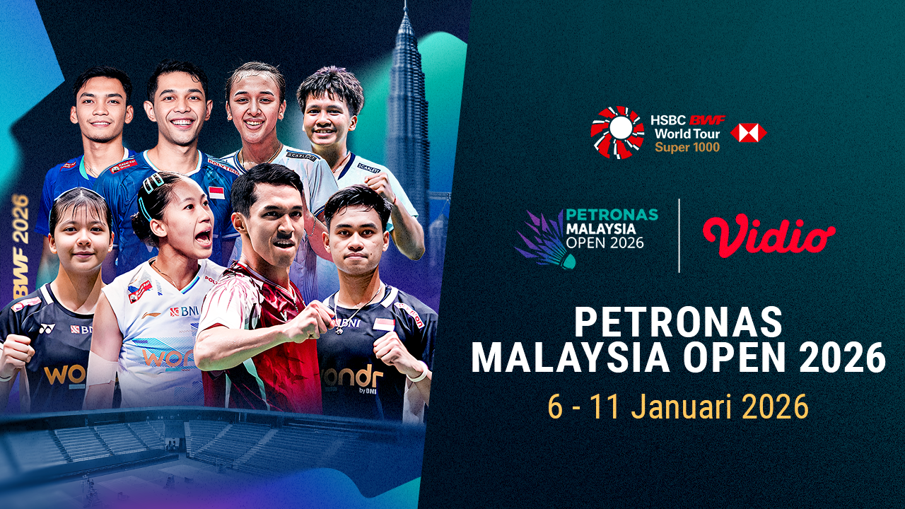 Berikut Jadwal Live Streaming Petronas Malaysia Open 2026, Tayang Eksklusif di Vidio
