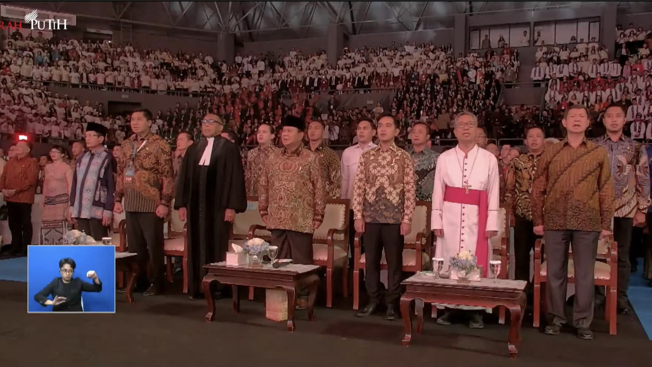 Prabowo dan Gibran Hadiri Perayaan Natal Nasional 2025 di Senayan