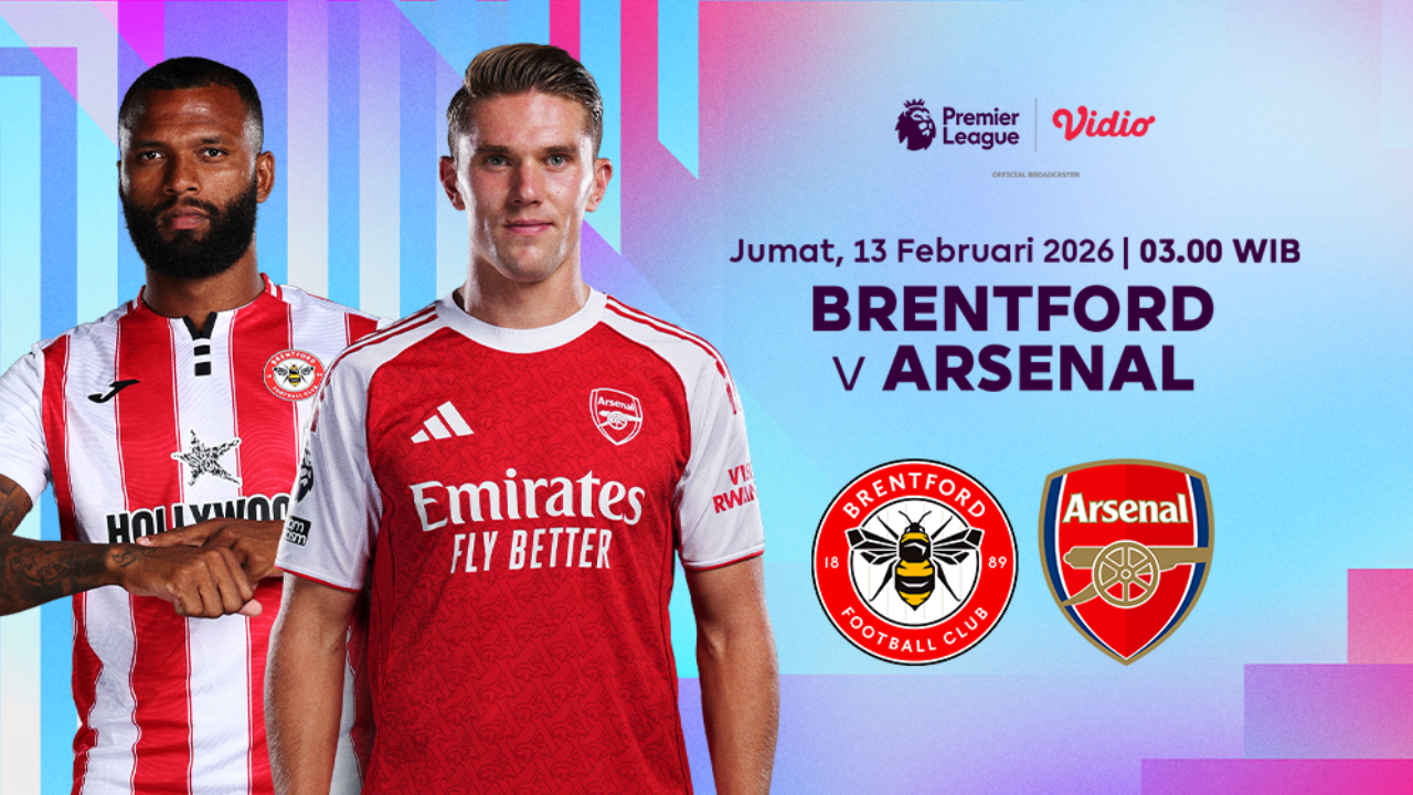 Live Streaming Brentford vs Arsenal di Liga Inggris, Jumat 13 Februari 2026