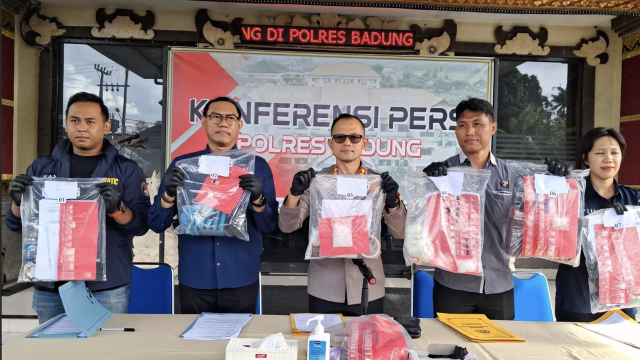 Polisi Tangkap Pasangan Kekasih Jual Sabu di Bali Seharga Rp1,3 Juta Per Gram