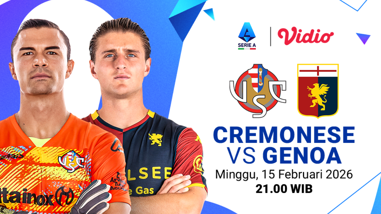 Live Streaming Serie A 2025/26: Cremonese vs Genoa, Eksklusif di Vidio
