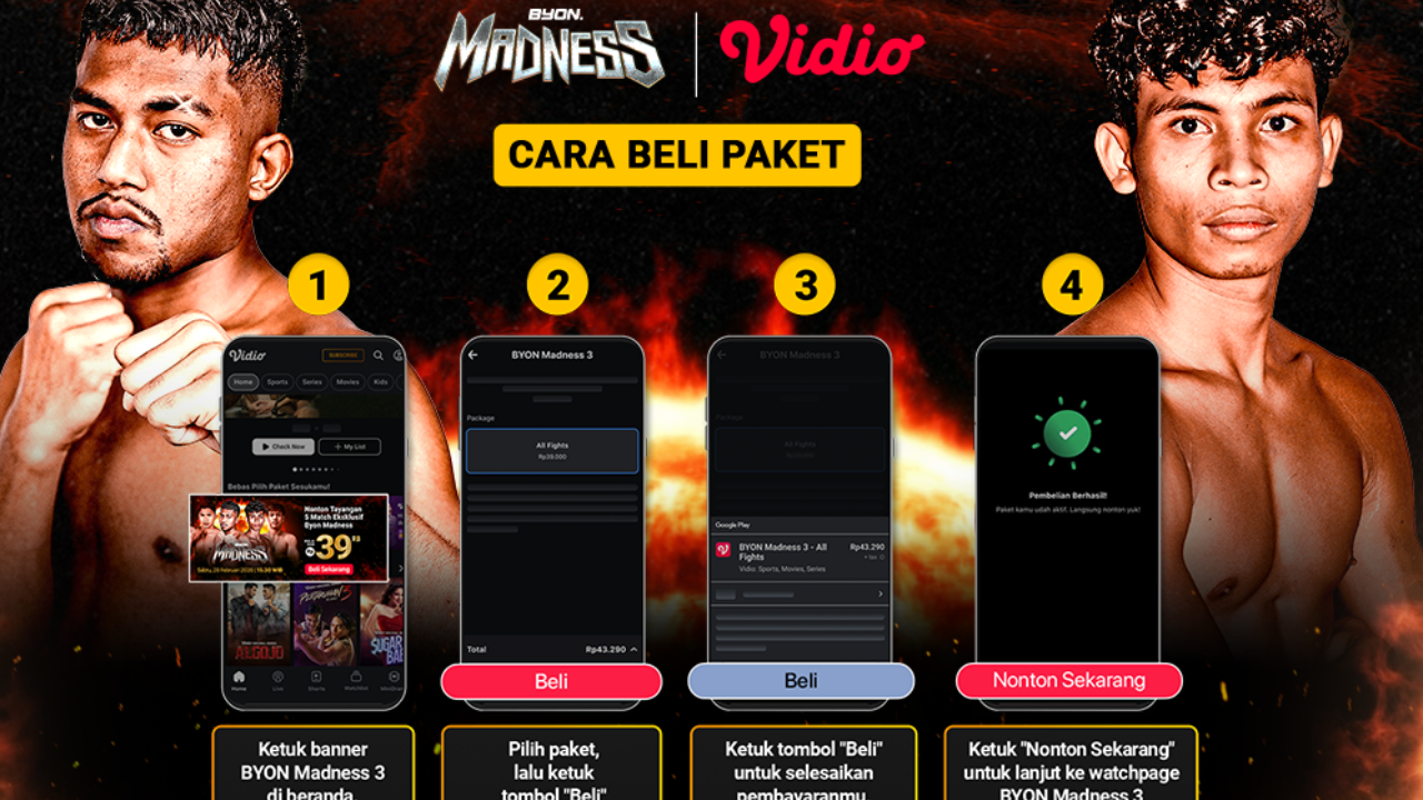 Nonton Full Match BYON Madness 3, Simak Cara Pay Per View-nya Eksklusif di Vidio