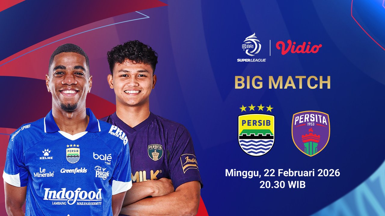 Live Streaming BRI Super League 2025/26: Persib Bandung vs Persita, Eksklusif di Vidio!
