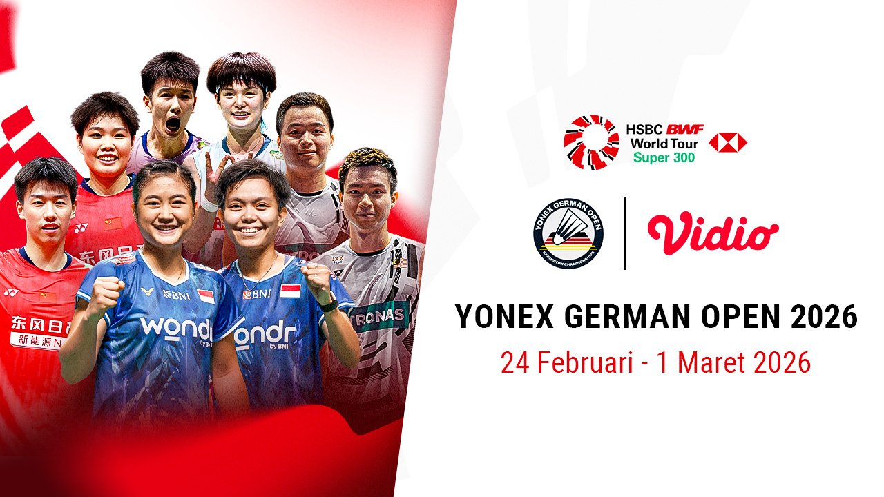 Jadwal Live Streaming German Open 2026 Eksklusif di Vidio