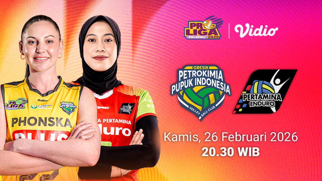 Live Streaming Proliga 2026: Gresik Phonska vs Pertamina Enduro, Eksklusif di Vidio