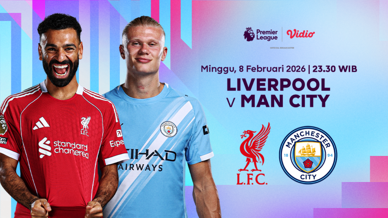 Link Live Streaming Liga Inggris Pekan Ke-25: Liverpool vs Man City, Eksklusif di Vidio