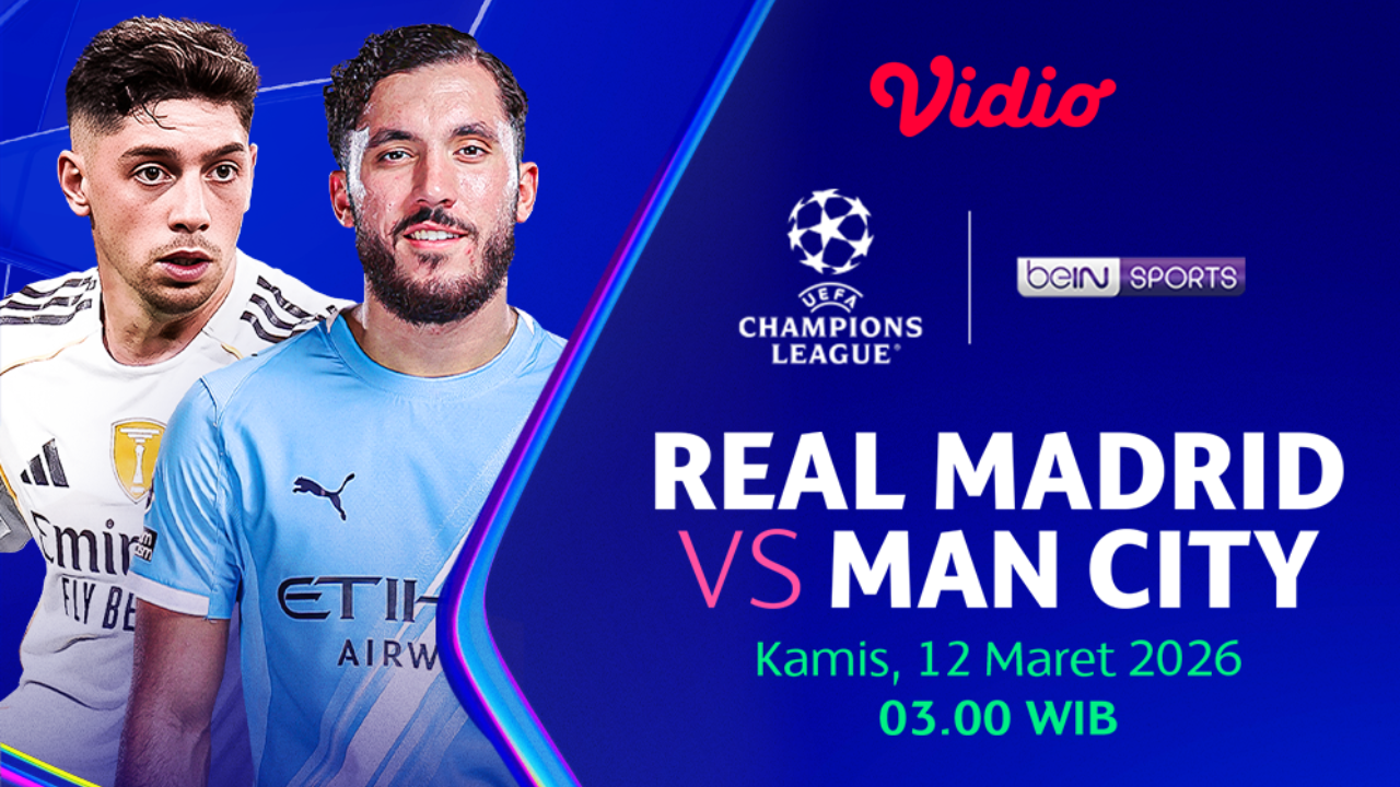 Live Streaming Liga Champions 2025/26: Real Madrid vs Manchester City, Eksklusif di Vidio