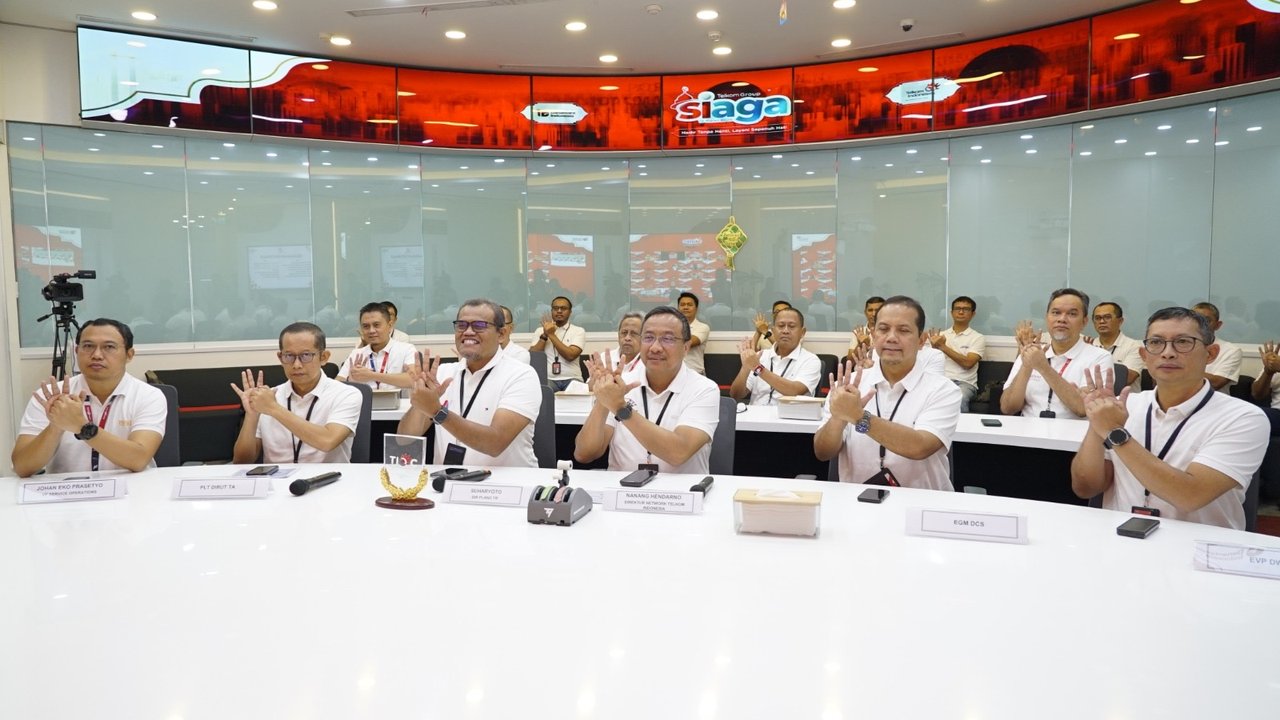TelkomGroup menggelar Kick-Off Posko TelkomGroup SIAGA RAFI 2026 di Command Center Telkom Integrated Operation Center (TIOC) Jakarta.