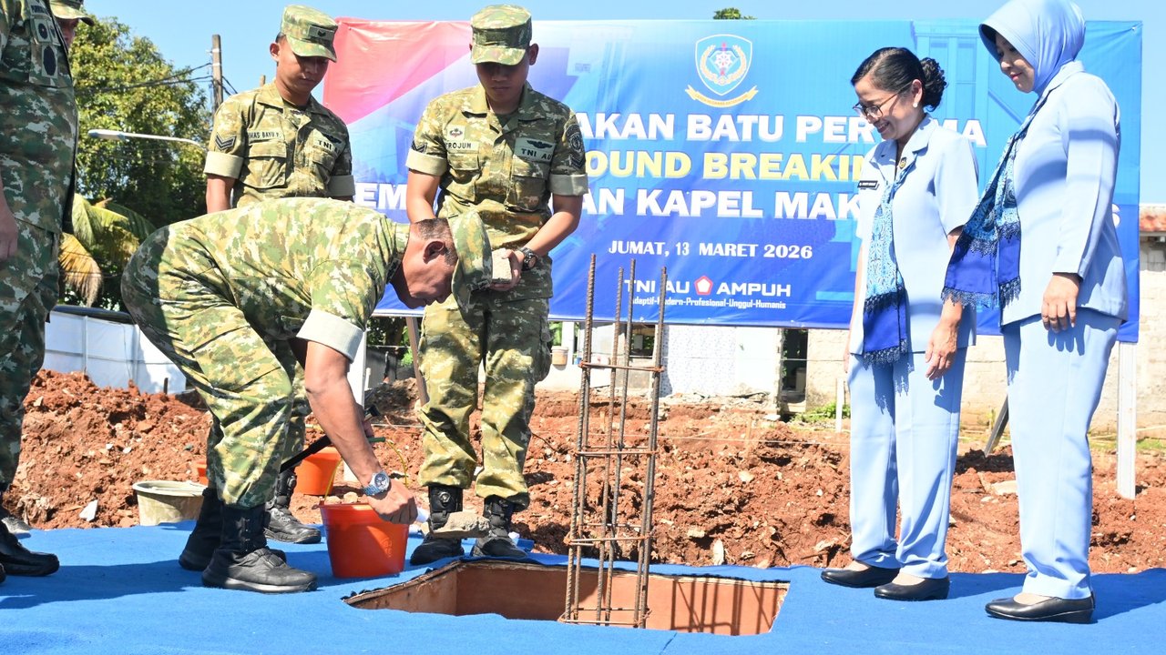 Pangkoopsudnas Pimpin Peletakan Batu Pertama Pembangunan Kapel di Makoopsudnas