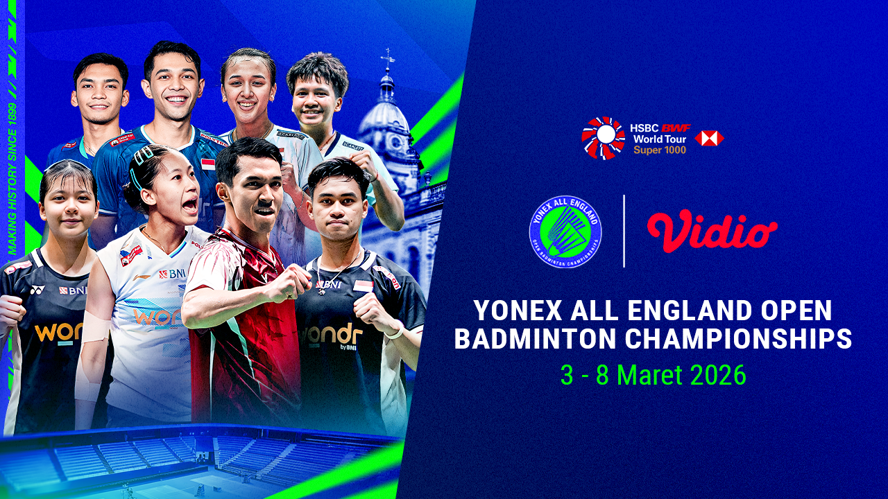 Jadwal Live Streaming All England Open 2026, Eksklusif di Vidio
