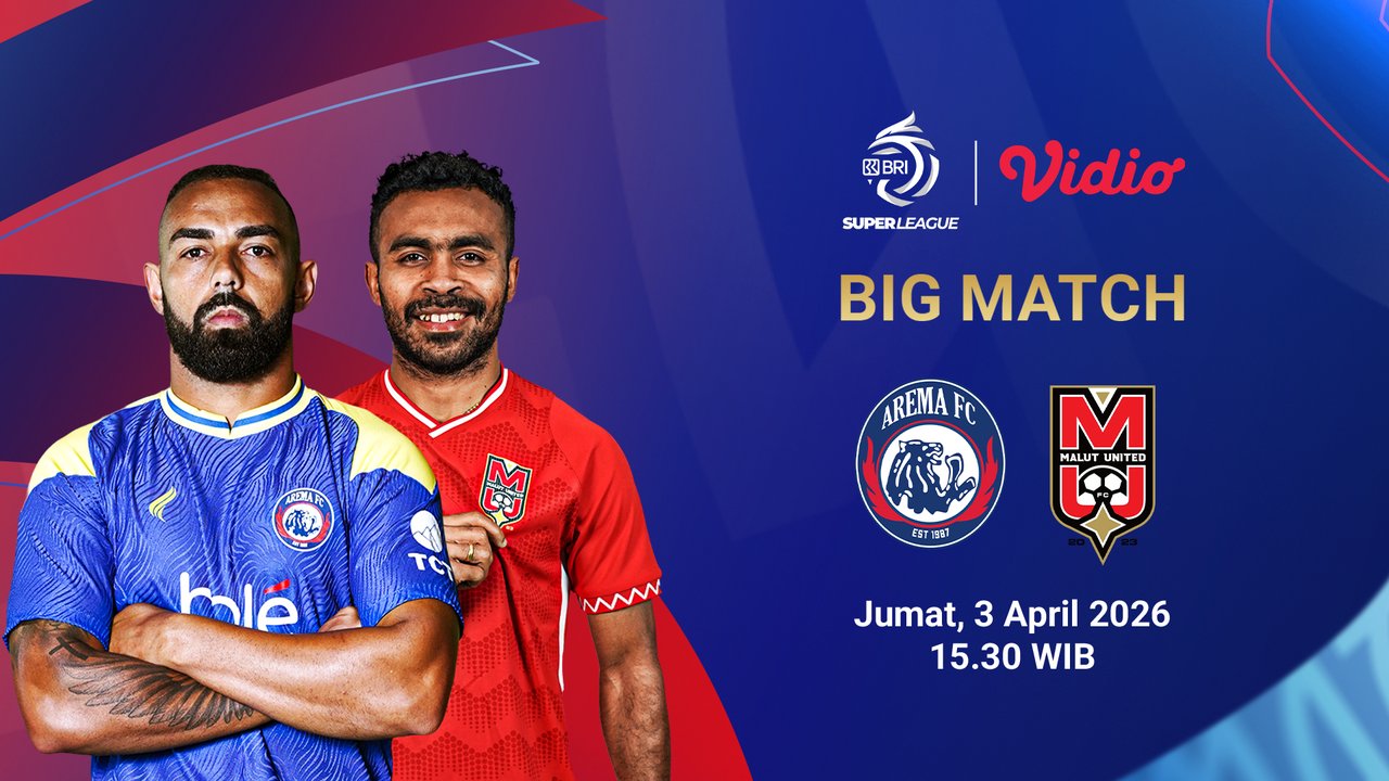 Live Streaming BRI Super League 2025/26: Arema FC vs Malut United, Eksklusif di Vidio