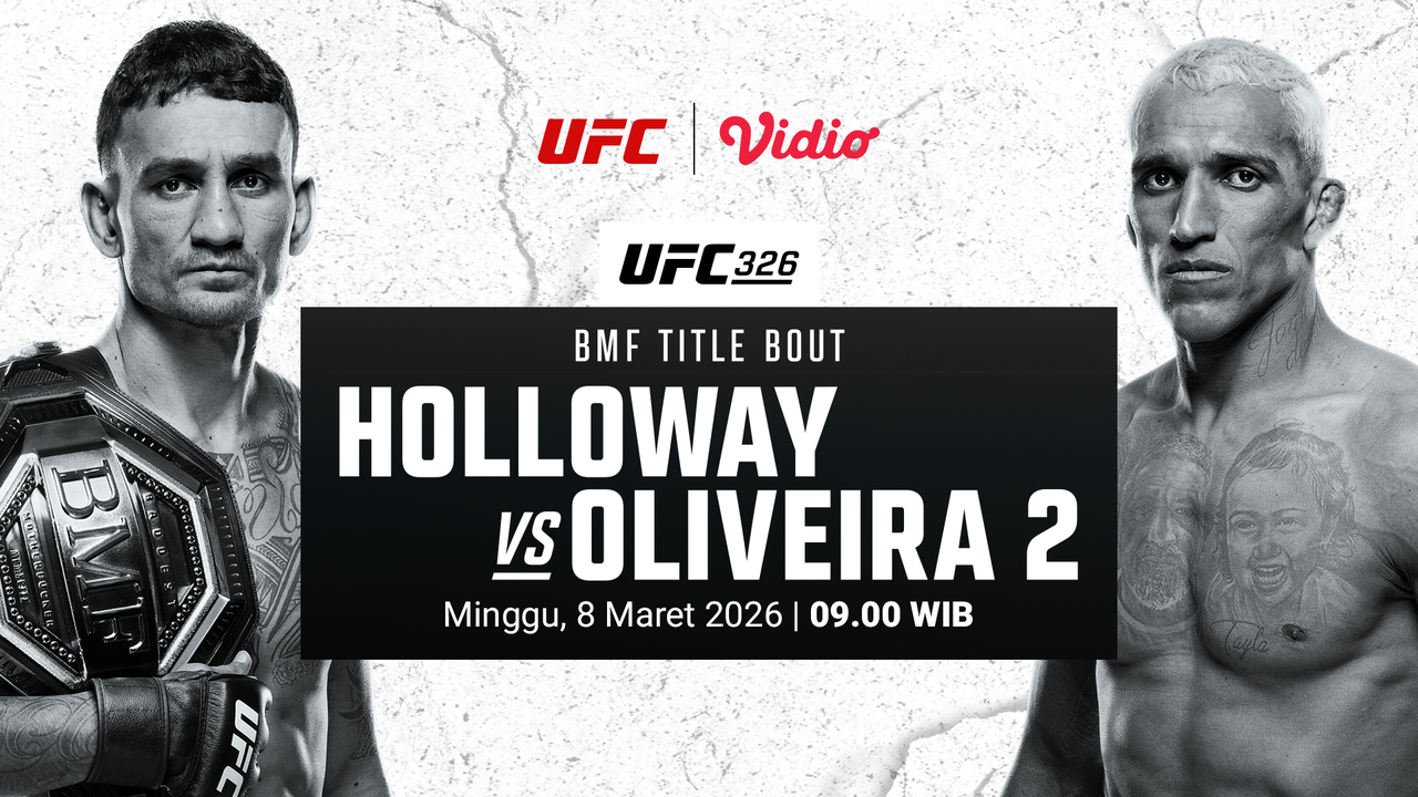 Live Streaming UFC 326: Holloway vs Oliveira 2, Eksklusif di Vidio