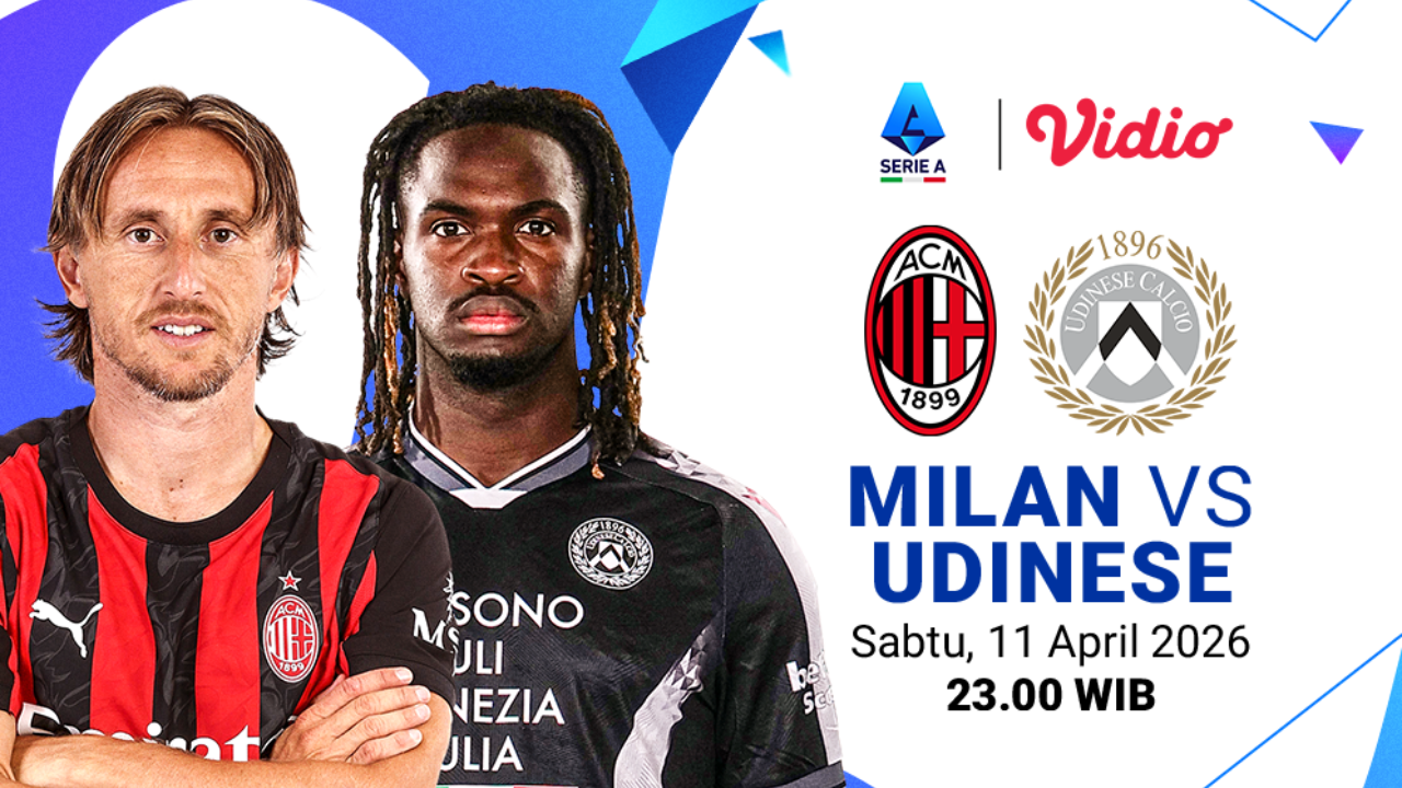 Live Streaming Serie A Pekan Ke-32: AC Milan vs Udinese, Eksklusif di Vidio