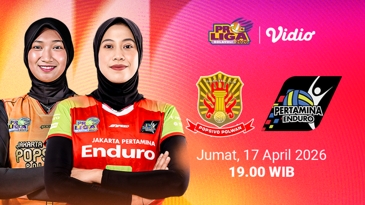 Live Streaming Proliga 2026: Jakarta Popsivo Polwan vs Jakarta Pertamina Enduro, Eksklusif di Vidio