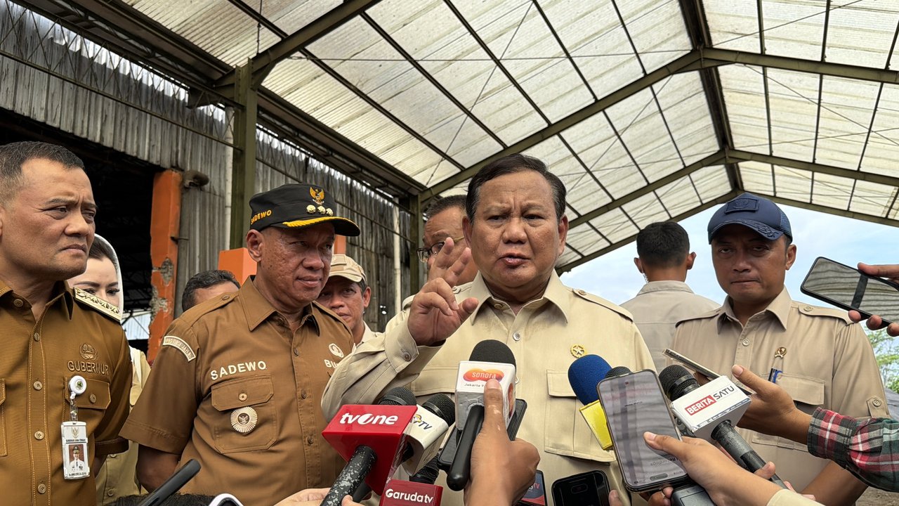 Presiden Prabowo Subianto di TPST BLE Banyumas