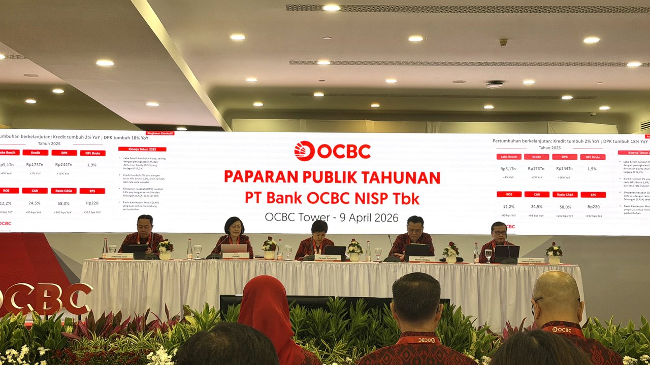 Naik Tips 4 Persen, Bank OCBC NISP Cetak Laba Rp5,1 Triliun di Tahun 2025
