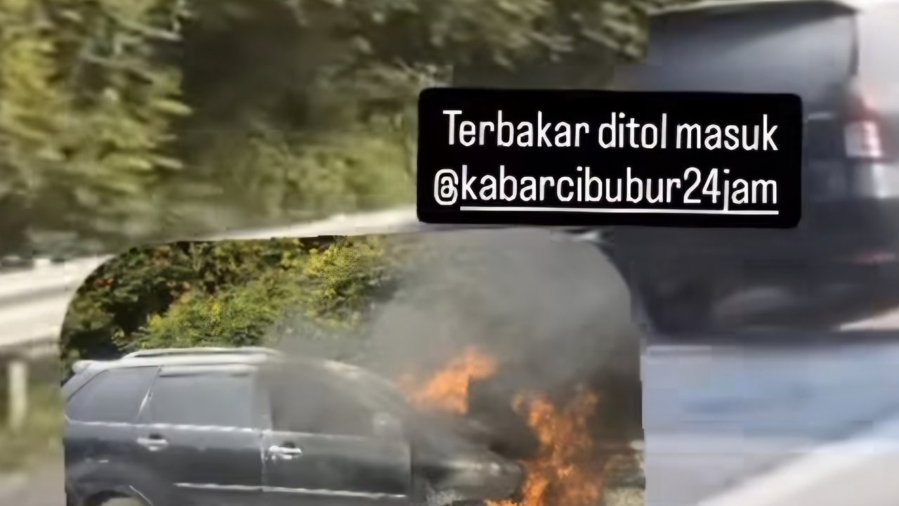 Api Melalap Mobil di Tol Jagorawi, Polisi Duga Korsleting Listrik Jadi Penyebab