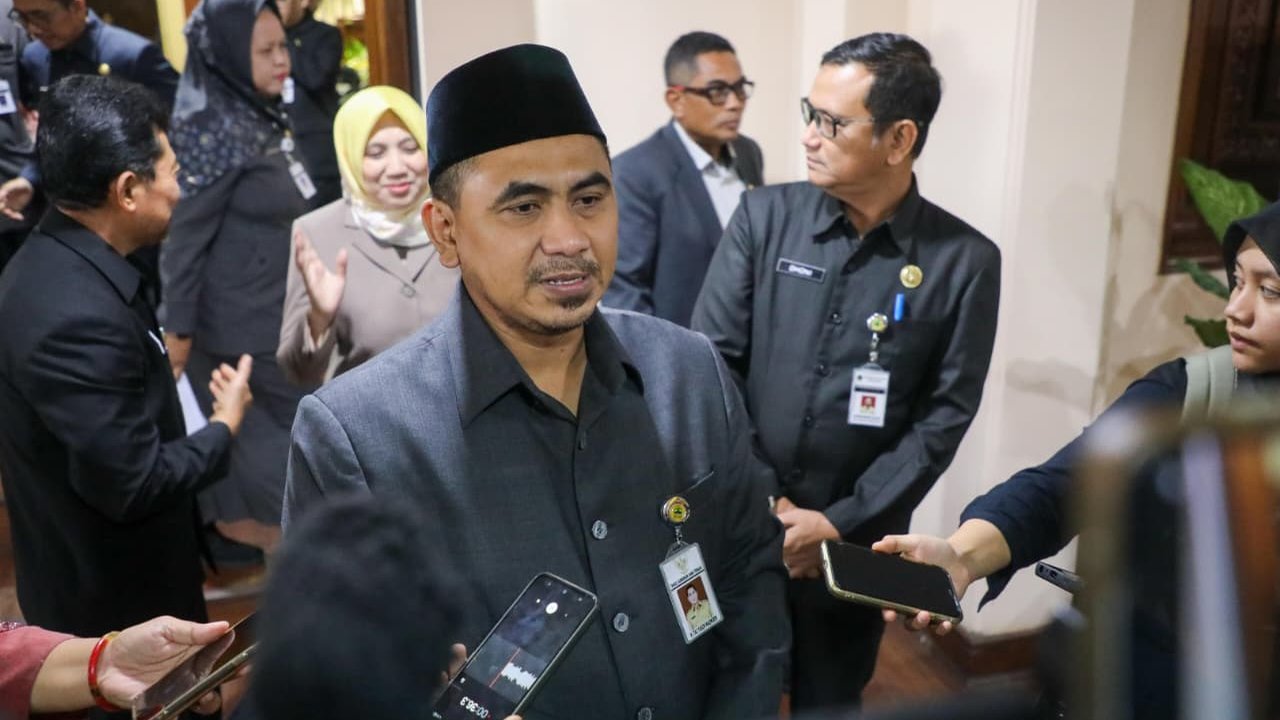 Wakil Gubernur Jawa Tengah, Taj Yasin Maimoen, dalam Rapat Paripurna DPRD Provinsi Jawa Tengah Masa Persidangan Ketiga Tahun Sidang 2025/2026 di Gedung DPRD Jateng, Selasa (26/5).