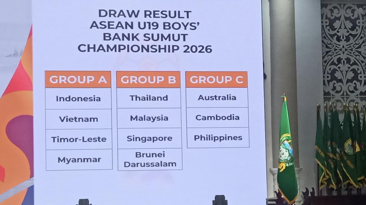 Sumut Resmi Jadi Tuan Rumah Piala AFF U-19 2026, Indonesia Satu Grup dengan Vietnam