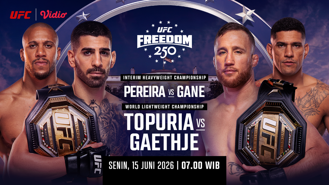 Nonton UFC Freedom Night 250: Olahraga Bela Diri Terbesar Live Hanya di Vidio