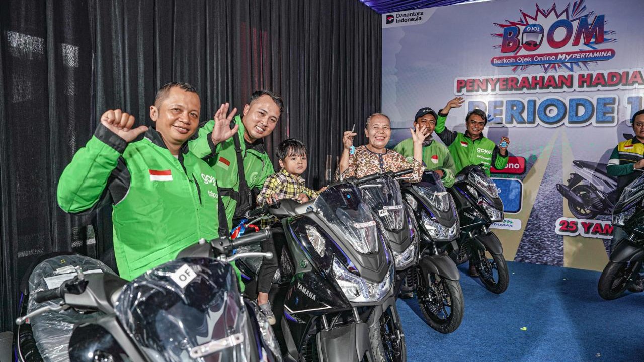 Mitra Ojol Dapat Motor Baru dari MyPertamina, Total Ada 25 Unit dan Begini Cara Dapatnya
