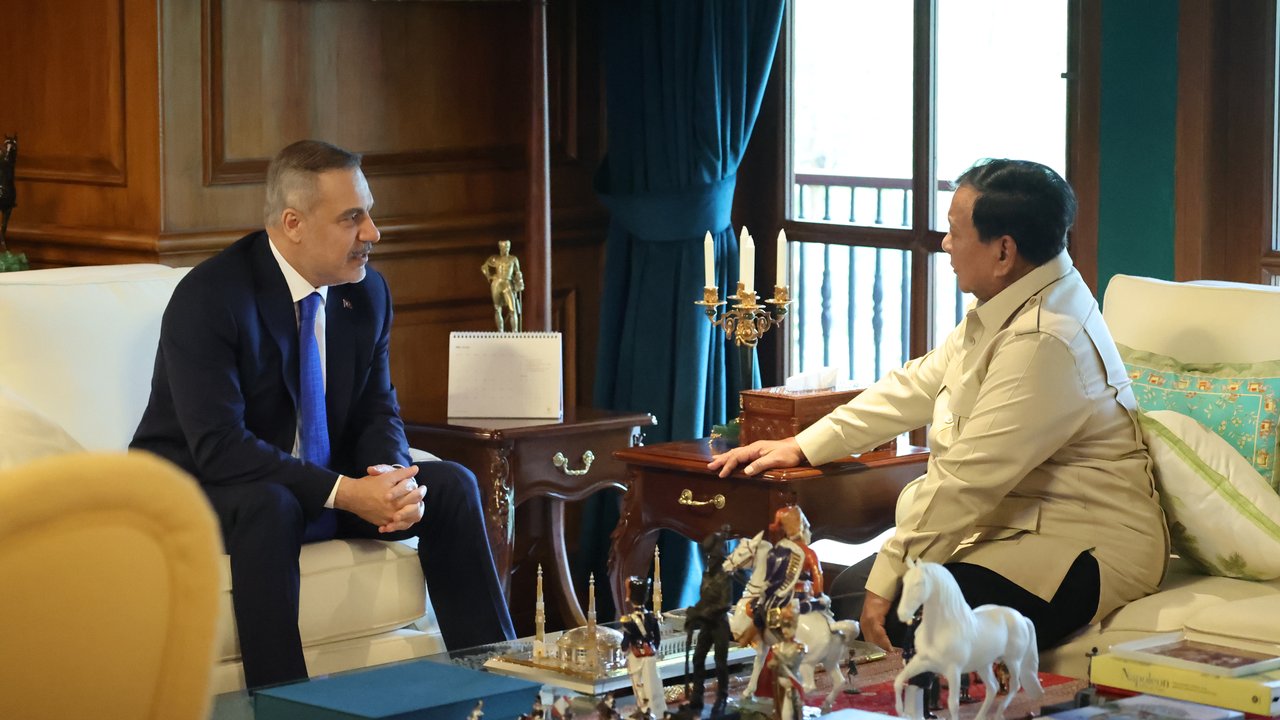 Prabowo Bertemu Menlu Turki di Hambalang, Bahas Palestina hingga Situasi Timur Tengah