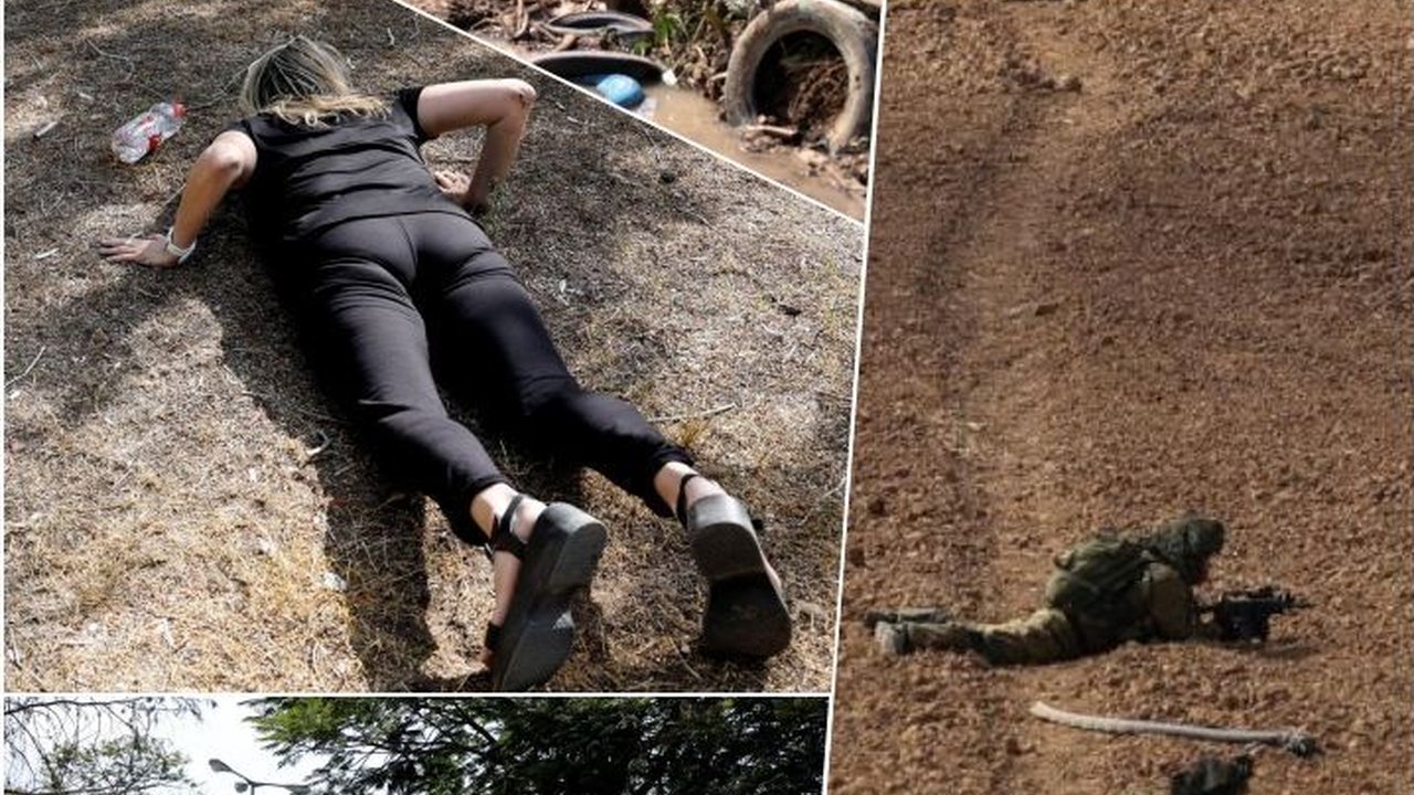 FOTO: Kepanikan Warga Israel Saat Roket Hamas Menghantam hingga Kehancuran Permukiman Yahudi di Kibbutz Kfar Aza