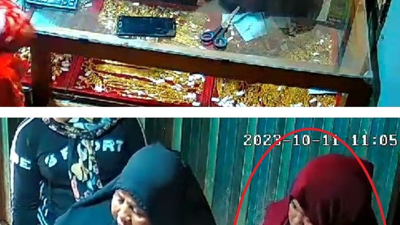 Viral Video Ibu-ibu Curi Emas di Toko Perhiasan, Aksinya Terekam CCTV