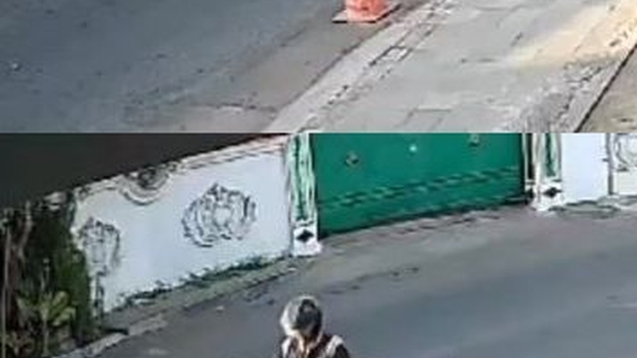Viral Aksi Pemotor di Pasuruan Curi Cone di Jalanan, Aksinya Terekam CCTV