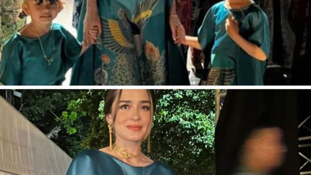 Cantiknya Yasmine Wildblood di Acara Istana Berbatik, Lenggak Lenggok Gandeng Dua Putrinya