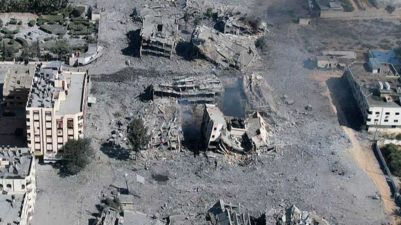 FOTO: Penampakan Sederet Bangunan di Jalur Gaza Hancur Lebur Akibat Serangan Israel