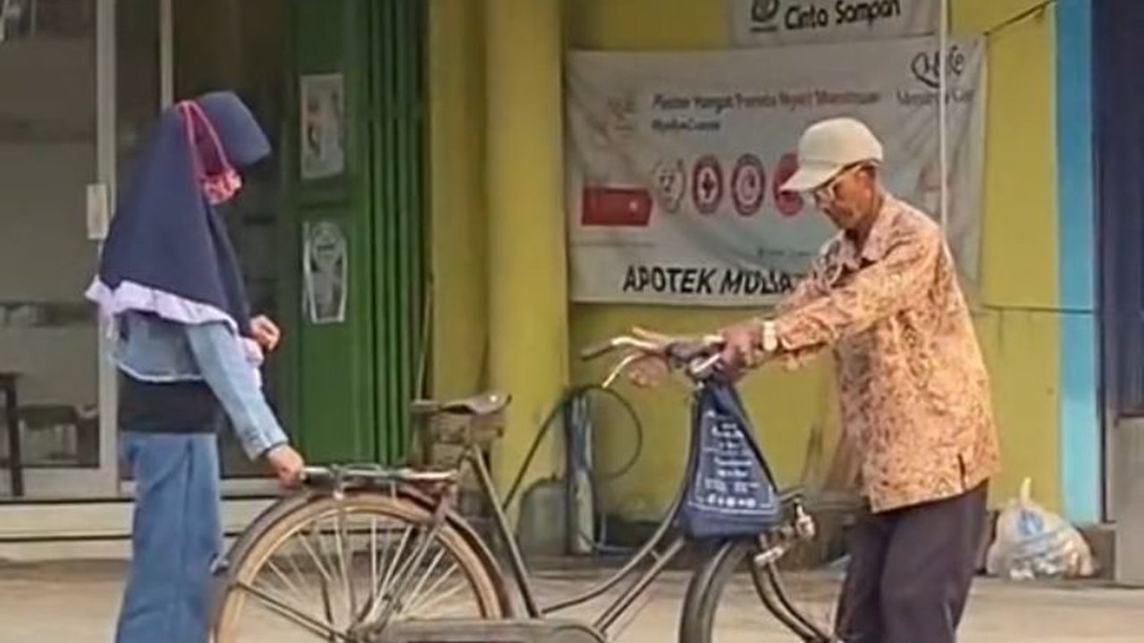 Viral Momen Anak Perempuan Dibonceng Ayahnya Naik Sepeda, Bikin Nostalgia Warganet