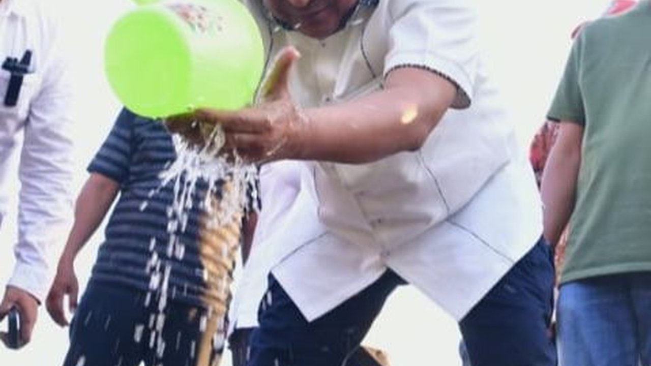 Pj Gubernur Sulsel Tanam Perdana Budidaya Pisang di Mare