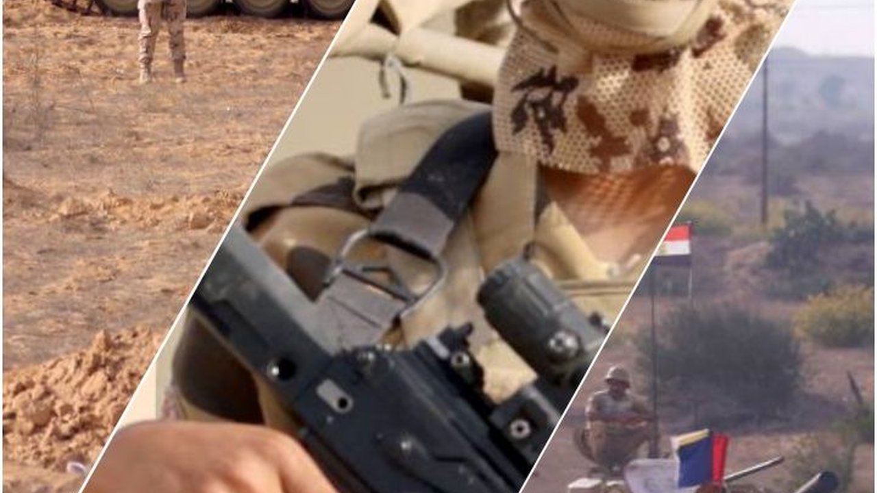 FOTO: Penampakan Puluhan Tank Tempur Mesir Disiapkan di Perbatasan Rafah Jalur Gaza