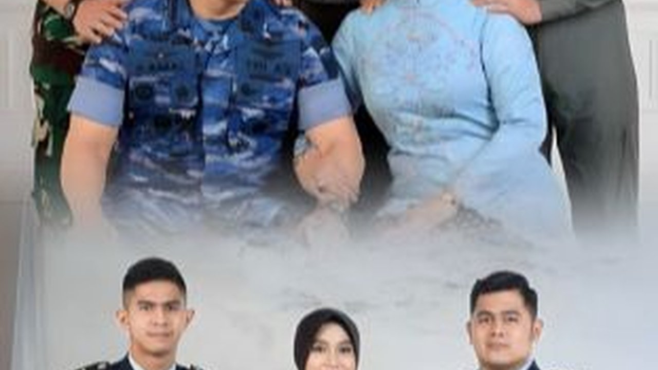 Potret Satu Keluarga ini Perwira TNI-Polri, Ayah Kolonel, 2 Putra Letnan & 1 Putri Iptu
