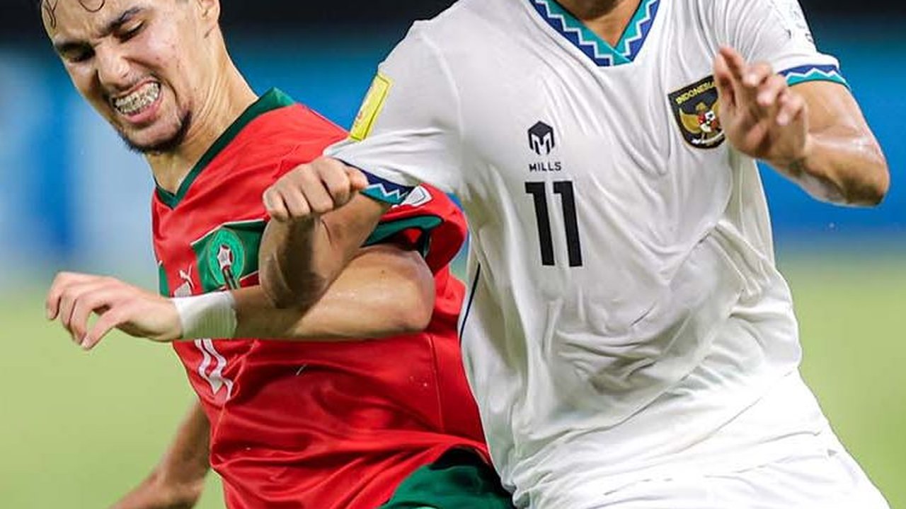 FOTO: Ditekuk 1-3, Inilah Potret Perjuangan Timnas Indonesia U-17 Saat Hadapi Maroko
