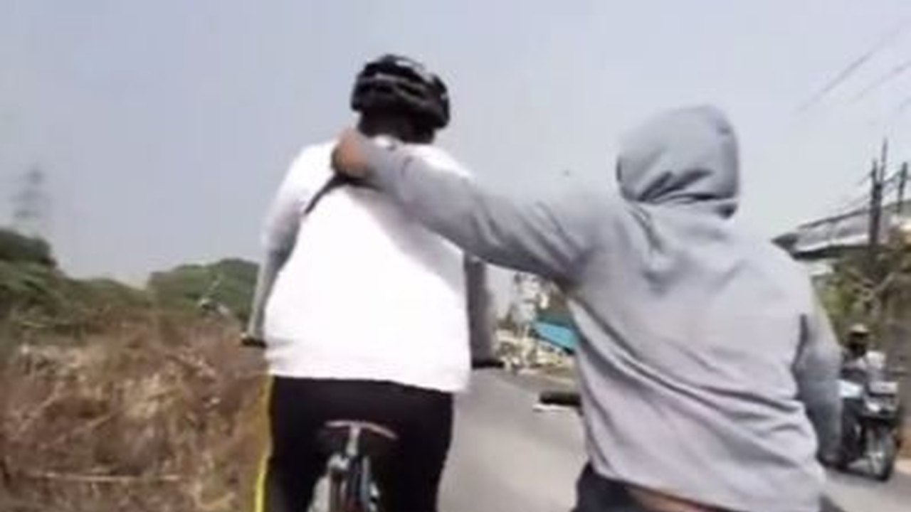 Viral Pesepeda di Tambun Bekasi Dijambret Pengendara Motor, Korbannya Sampai Jatuh